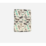 O.T. Trends Babydeken Ledikant Baby Omslagdoek - Zacht gevoerd - 100 x 75 Centimeter Wit met dieren patroon 1+1 gratis