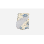 O.T. Trends Babydeken Ledikant wit/blauw met olifantjes patroon - Baby Omslagdoek - Zacht gevoerd - 100 x 75 Centimeter 1+1 gratis