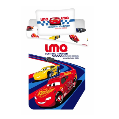 Dekbedhoes Cars Racing Hero Kids wit  100x135