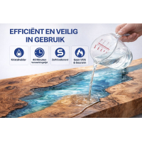 Epoxy Resin 2L Set (1L A + 1L B) – Hoogwaardige Giethars voor Creatieve Projecten