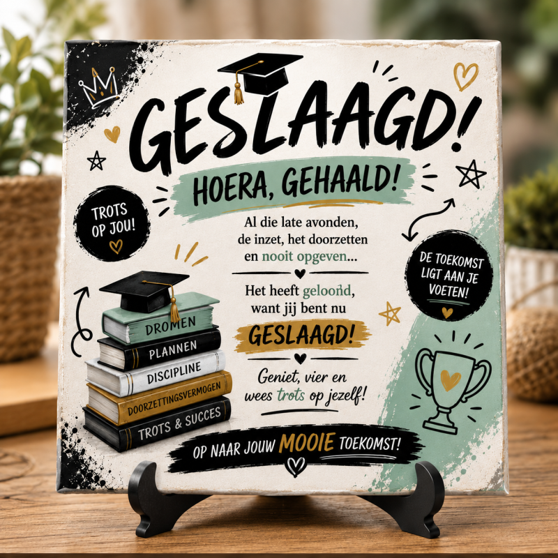 Geslaagd! Het perfecte cadeau voor een onvergetelijke mijlpaal ????