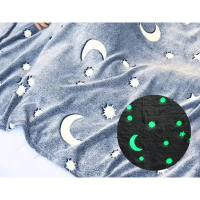 Fleece deken glow in the dark 127 x 152 cm