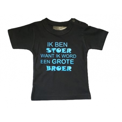 Baby T-shirt  ik word grote broer ® zwangerschap aankondiging