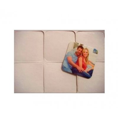 Kurk, onderzetter, 3mm, set van 6 glans, sublimatie
