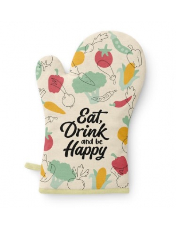Ovenhandschoen - Happy Ovenhandschoen - Happy