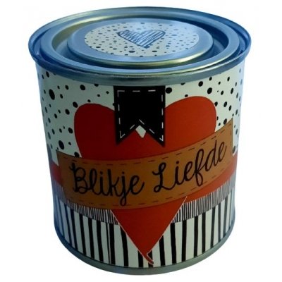 Blikje 'liefde' 