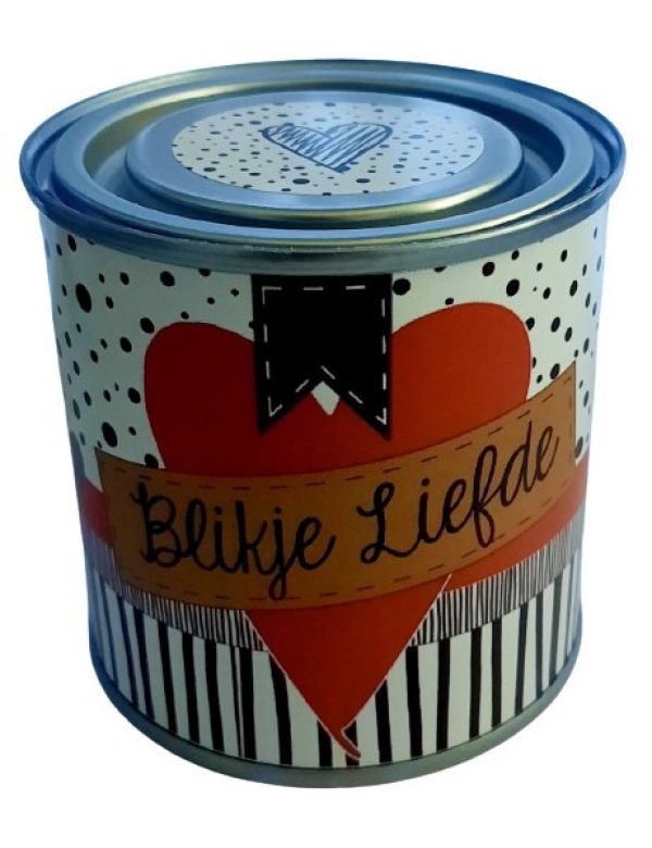 Blikje 'liefde' 