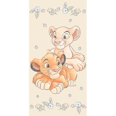 Strandlaken The Lion King Simba Nala - 70 x 140
