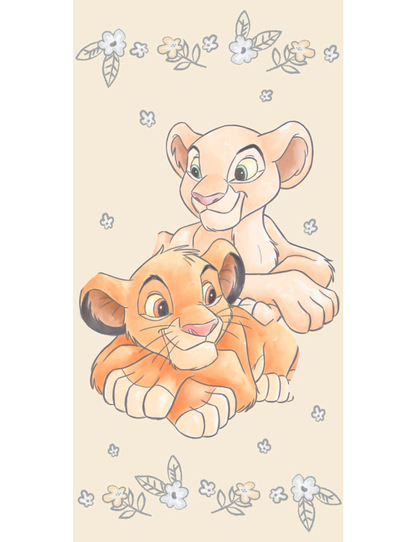 Strandlaken The Lion King Simba Nala - 70 x 140