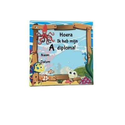 Zwemdiploma tegel
