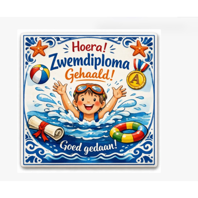 Zwemdiploma tegel A 